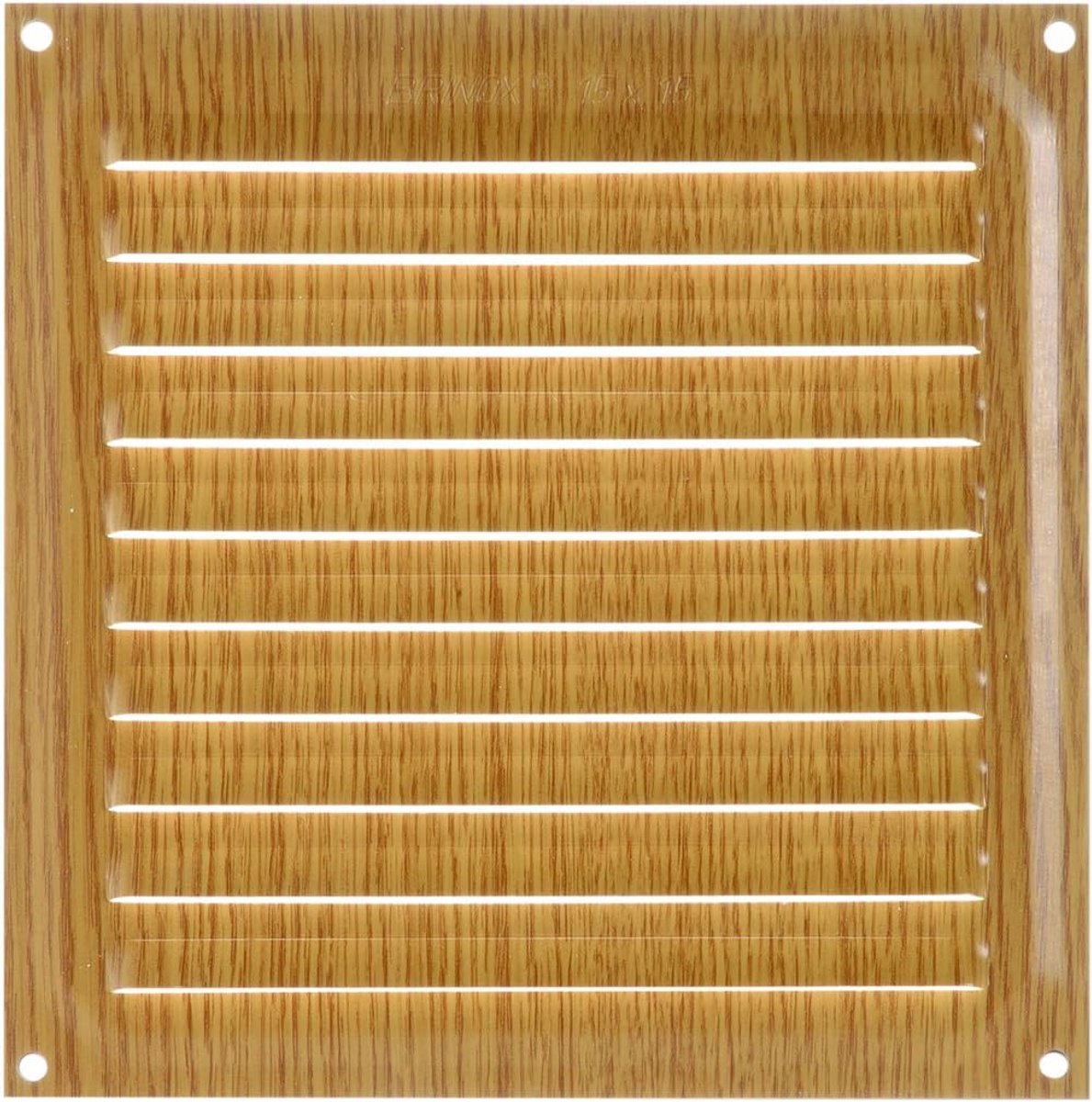 Ventilatierooster Bruin met Licht Houtnerf - Universele Afdekking