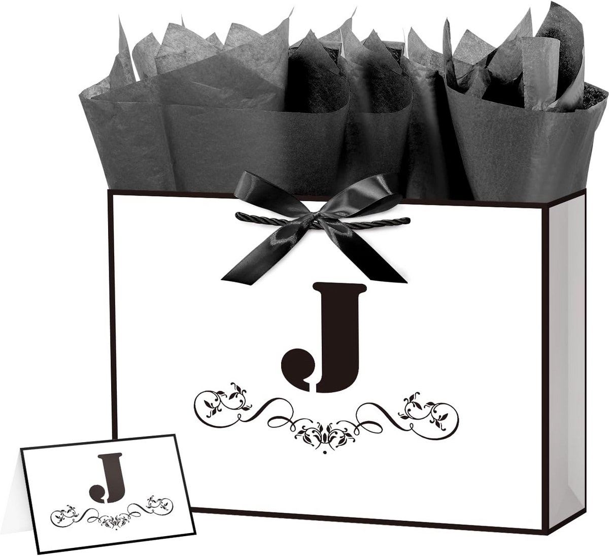 Luxe Papieren Geschenktas met Tissuepapier - Groot Formaat voor Verjaardag en Bruiloft