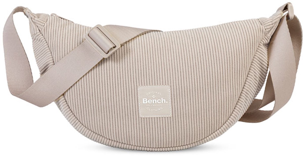 Bench Corduroy Moon Bag Schoudertas Beige