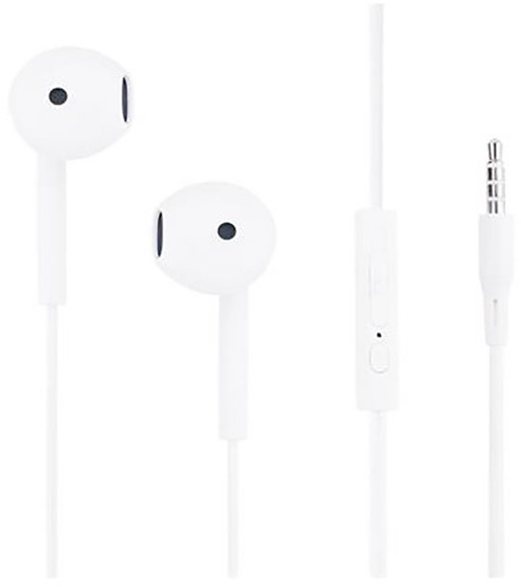 Musthavz To Go In-Ear Oortjes met Microfoon – Bedrade Koptelefoon – 3.5mm Jack – Wit