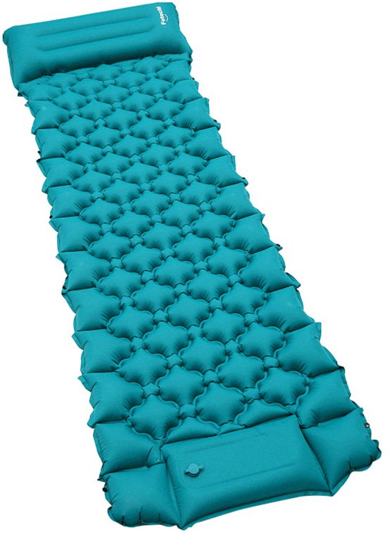 Camping slaapmat 12 cm met geïntegreerde voetpomp, compacte opblaasbare mat voor reizen van Camping — afbeelding 2