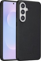 Étui Accezz - Convient pour Samsung Galaxy S26 Plus - avec Ring Magnétique Leather Backcover - Black