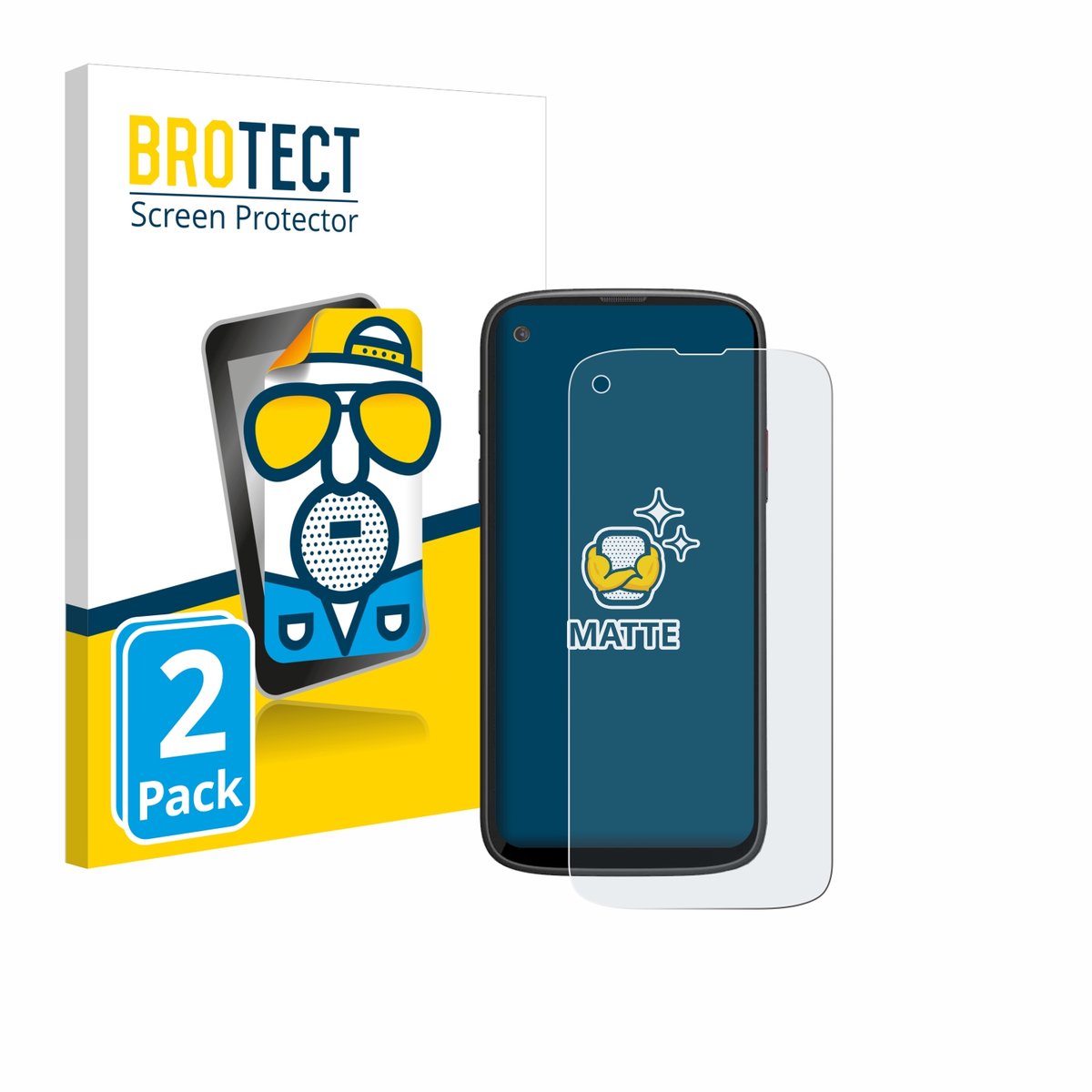 BROTECT - Screenprotector voor Unihertz Jelly Max - Folie Beschermfolie matte 2 Stuks
