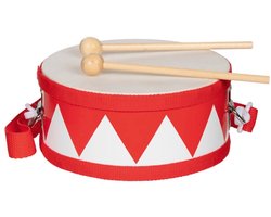 Goki trommel rood - speelgoed muziekinstrument voor kinderen.