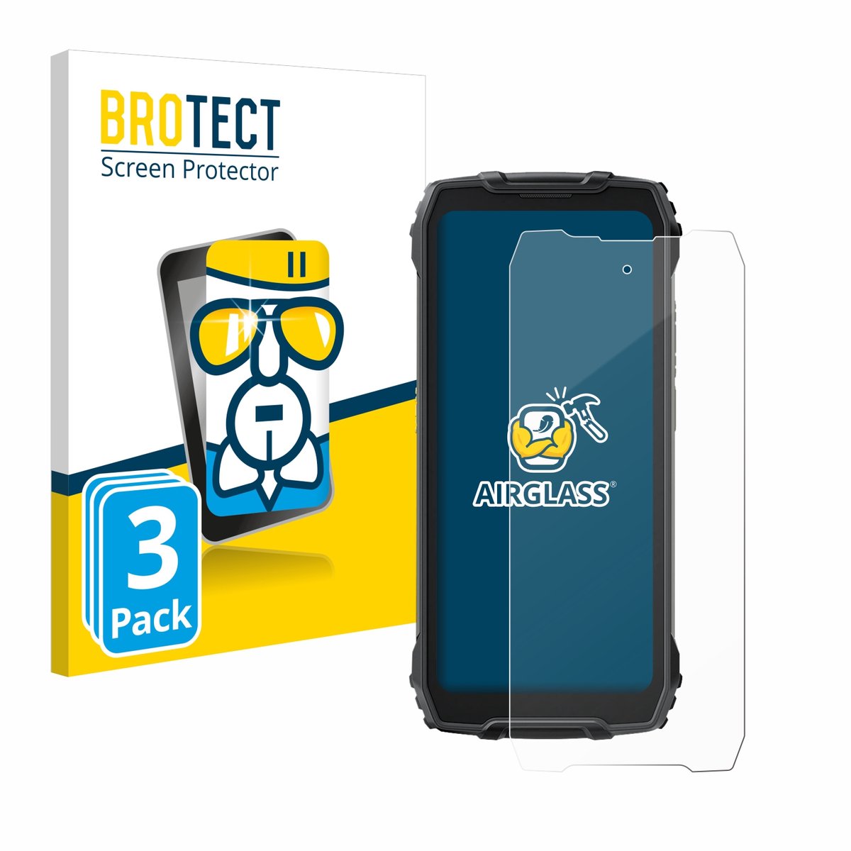 Screenprotector 3 Stuks voor Blackview BV7300 Beschermglas transparant