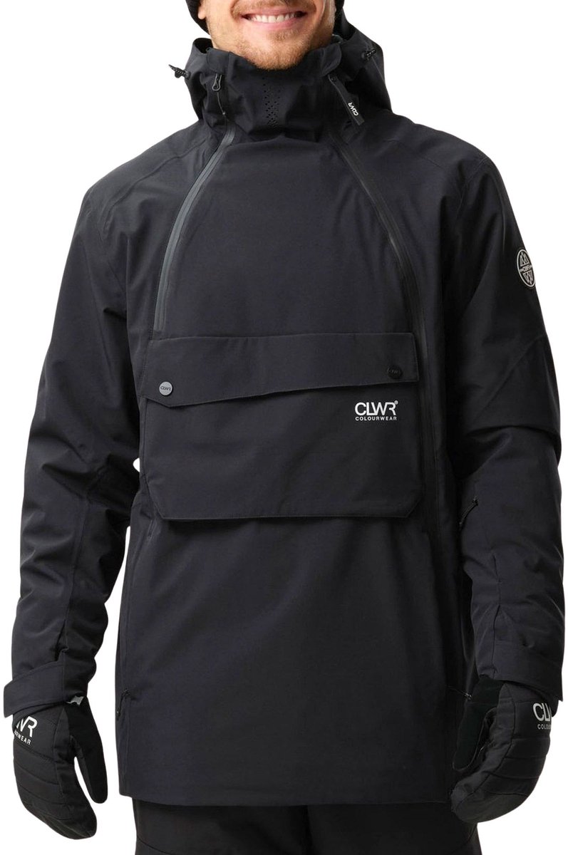Colourwear Foil Anorak Skijas Heren Zwart