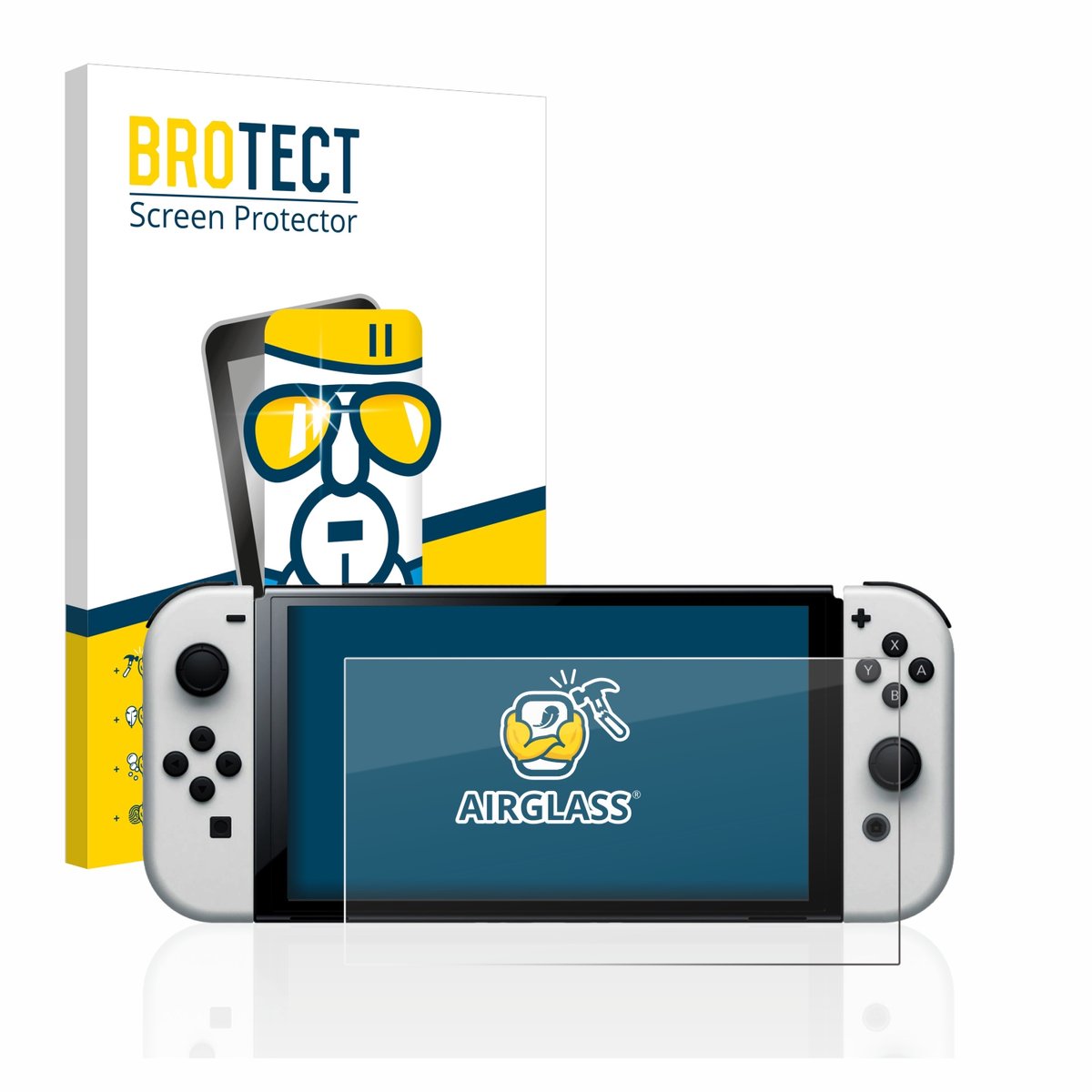 Screenprotector voor Nintendo Switch OLED-Modell Beschermglas transparant