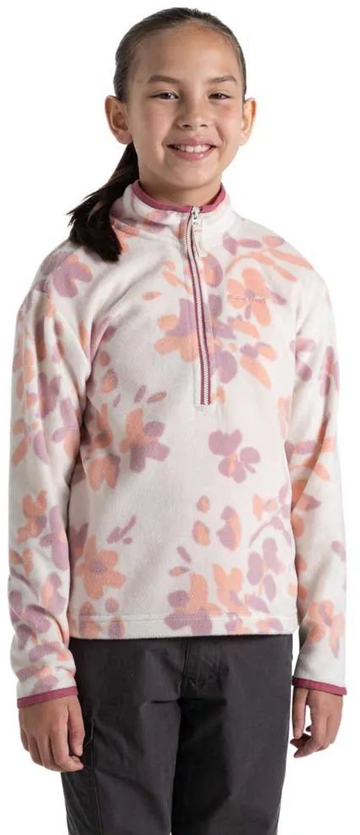 Craghoppers Bachas Fleece Met Halve Rits 9-10 Years Meisjes Seasalt Print