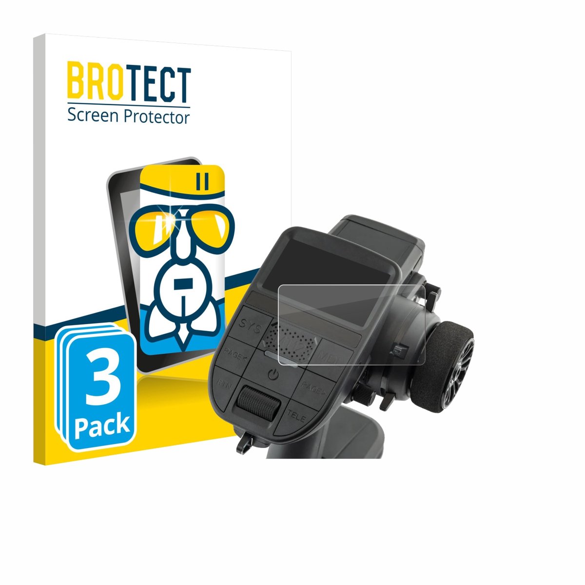 Screenprotector 3 Stuks voor Radiomaster MT12 Beschermglas transparant