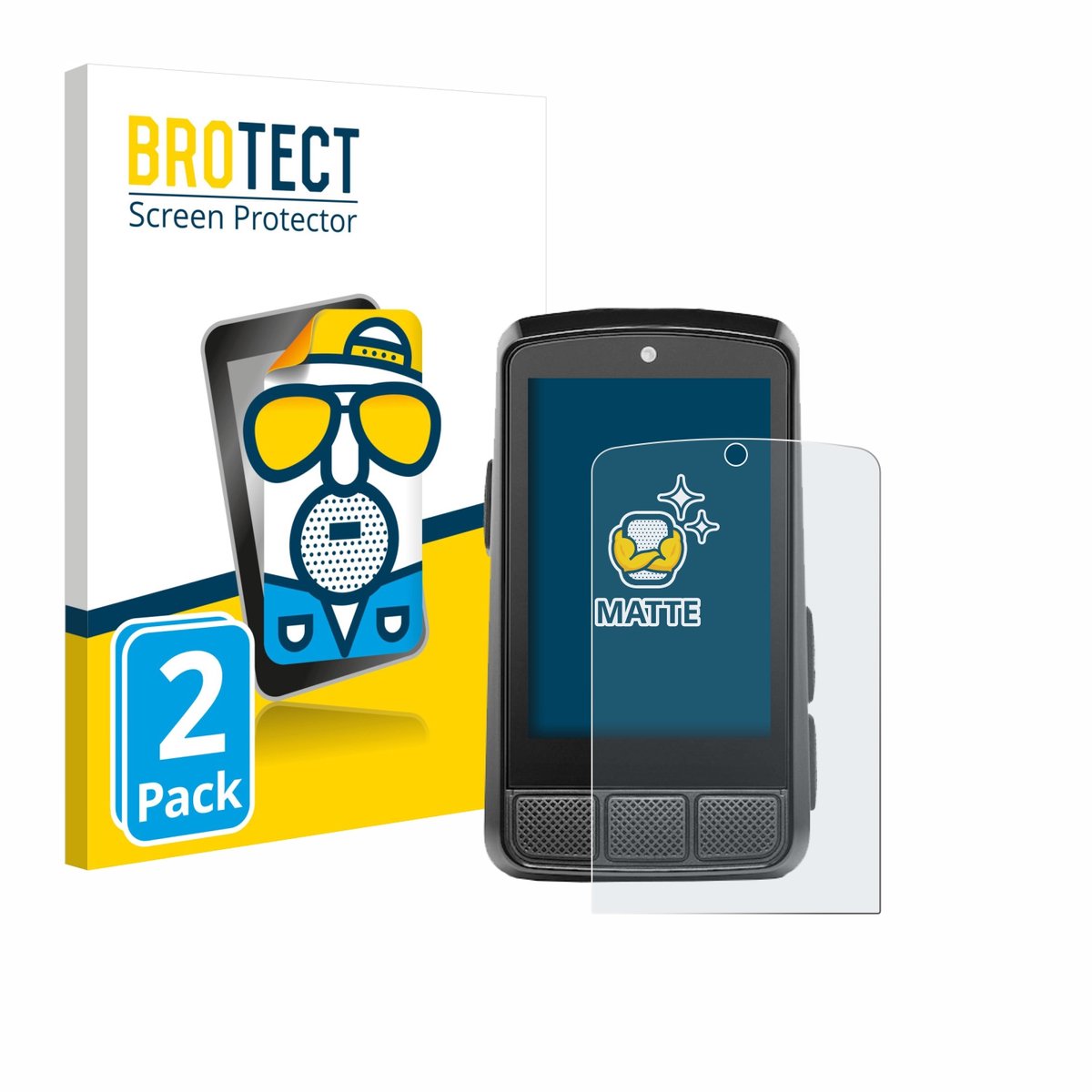 BROTECT - Screenprotector voor Wahoo Elemnt Bolt 3 - Folie Beschermfolie matte 2 Stuks