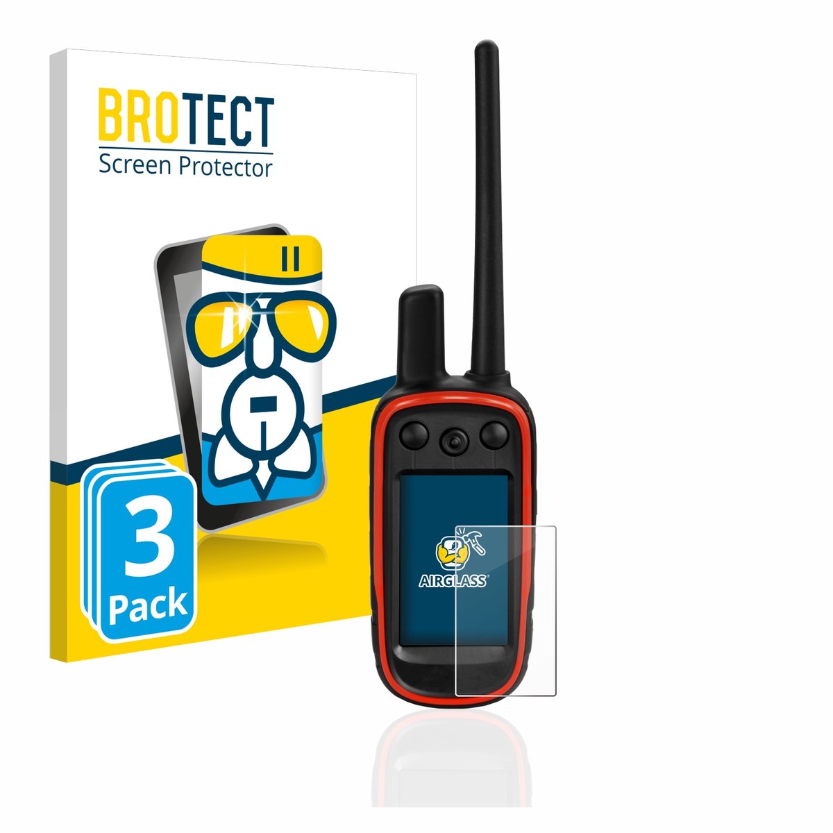 Screenprotector 3 Stuks voor Garmin Alpha 100 Beschermglas transparant