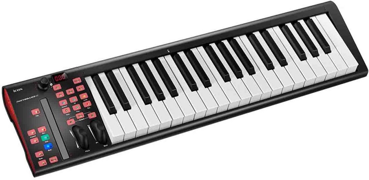 MIDI Keyboard Controller 37 Toetsen USB - Draagbaar Muziektoetsenbord