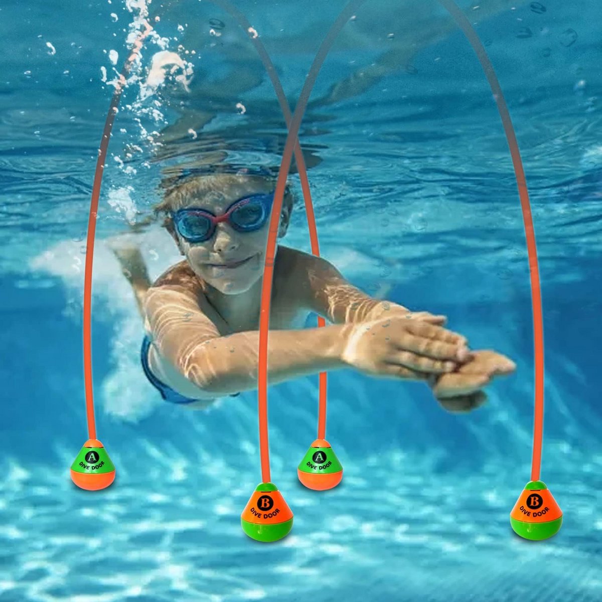 Duikringen voor kinderen - Onderwater Zwemspeelgoed voor zwembadplezier (2 stuks) – foto 3