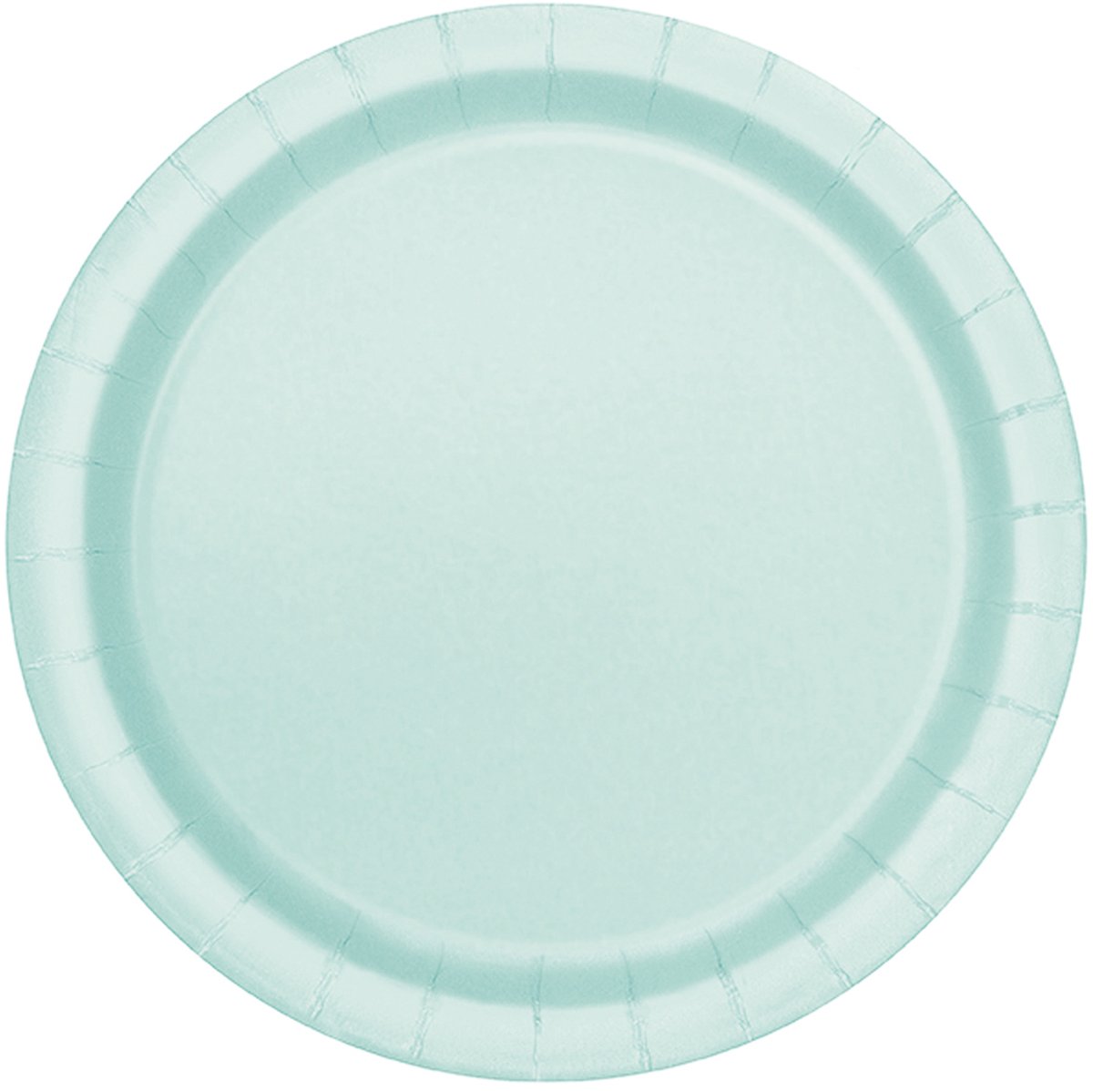 UNIQUE - 20 kleine mintgroene kartonnen bordjes 18 cm voor dessert