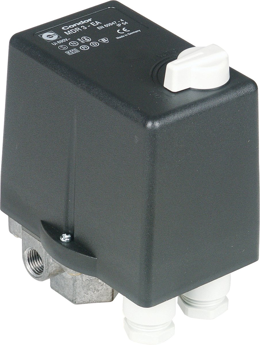 Professionele compressor drukschakelaar - CONDOR MDR 3 - 11 bar - 400 V - 7,5 kW - 10-16 A - met aan/uit schakelaar Aircraft CONDOR MDR 3 10-16