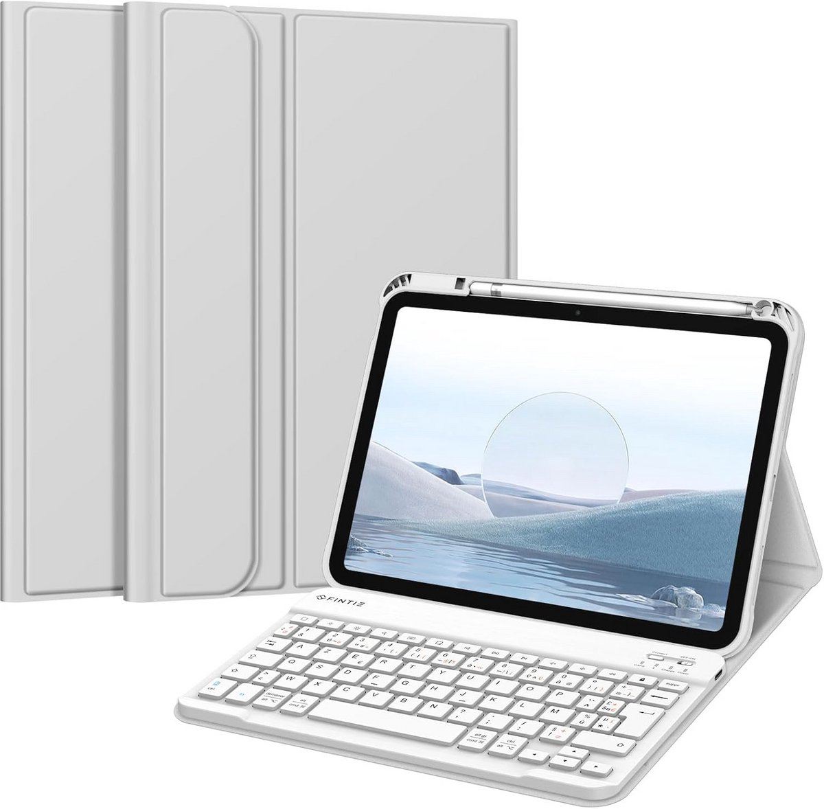 AZERTY Toetsenbord met Hoes voor iPad 10e Generatie 2022 10.9" - Draadloos en Verstelbaar