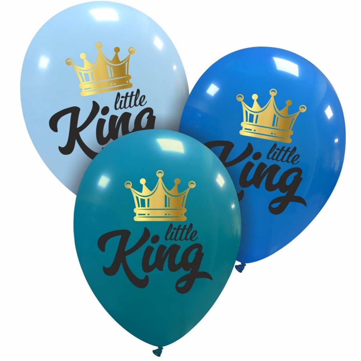 6 Little King ballonnen, 30 cm