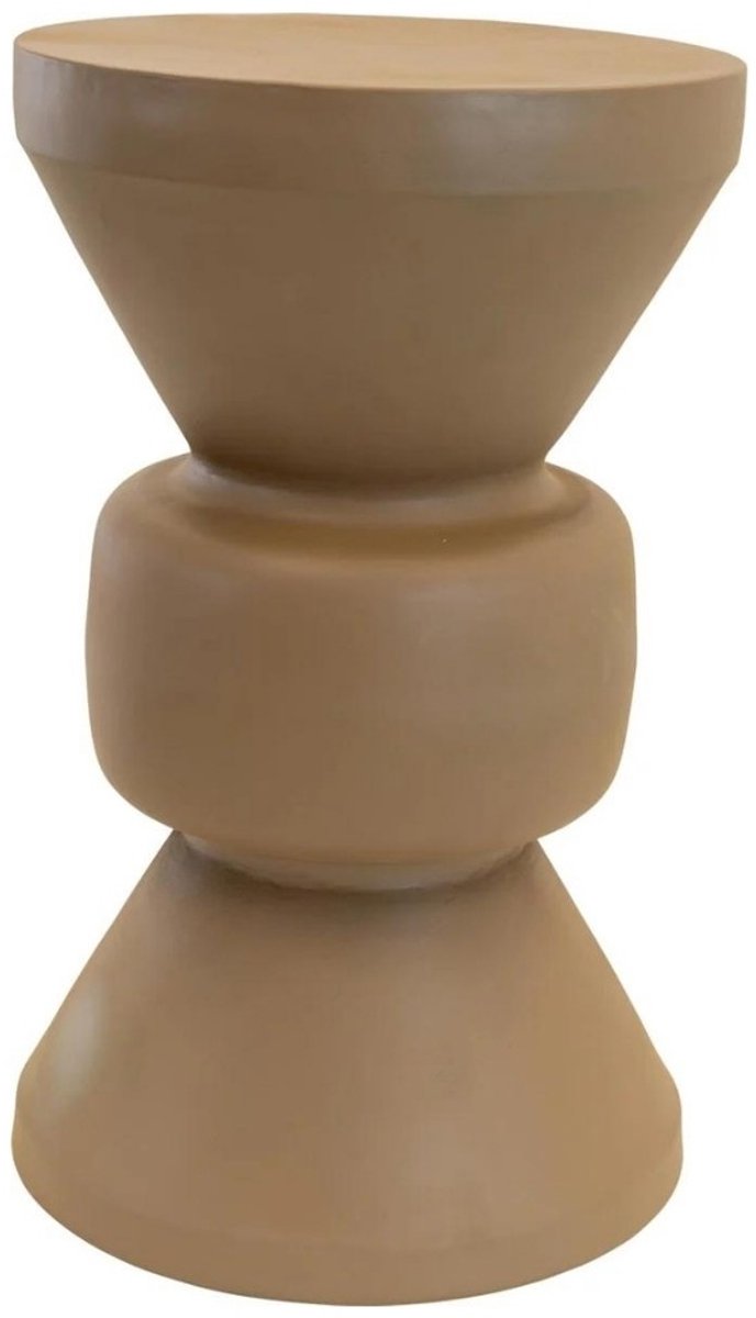 Louis bijzettafel metaal ø30,5x50,5cm - taupe