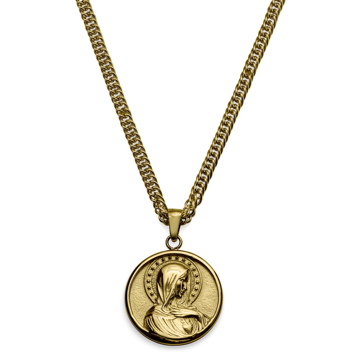 Sanctus | Goudkleurige 'Maagd Maria' Ketting