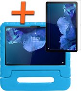 Hoes Geschikt voor Lenovo Tab P11 Hoes Bumper Kindvriendelijk Kids Case Met Screenprotector - Hoesje Geschikt voor Lenovo Tab P11 Hoesje Shockproof Cover Hoes - Blauw