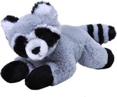 Pluche knuffel dieren Eco-kins wasbeer van 24 cm. Wildlife speelgoed knuffelbeesten - Cadeau voor kind/jongens/meisjes