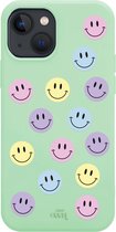 xoxo Wildhearts case voor iPhone 13 - Smiley Colors Green - iPhone Color Case