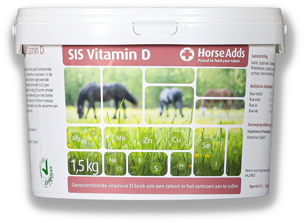 SIS Vitamin D 1 kg - Horse Adds Paardensupplementen