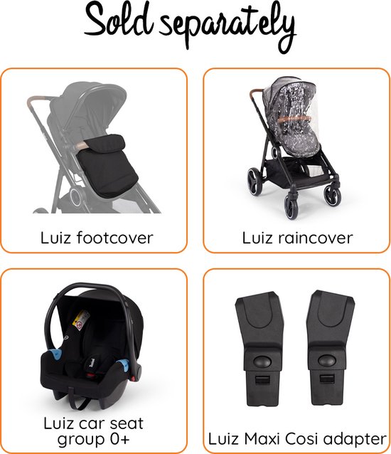 Baninni Maxi Cosi Adapter Set Voor Luiz Duo Kinderwagen - Babywinkel
