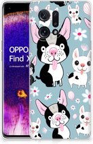 Coque arrière en Siliconen OPPO Find X5 Phone Case Dogs