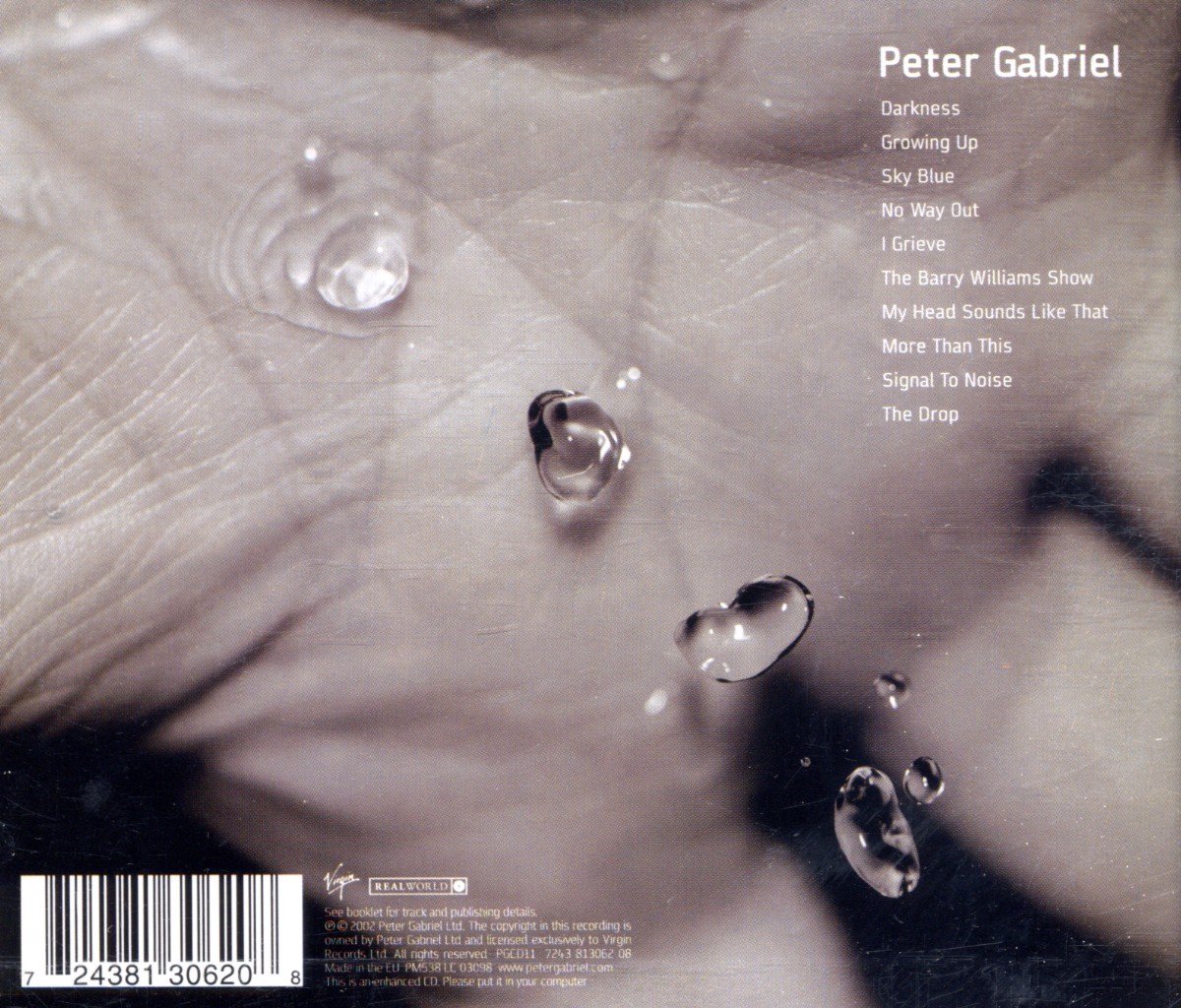 Peter Gabriel Up (CD), Peter Gabriel CD (album) Muziek