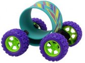 klaparmband skateboard junior 9 cm paars/blauw