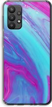 Case Company® - Samsung Galaxy A32 4G hoesje - Zweverige regenboog - Soft Cover Telefoonhoesje - Bescherming aan alle Kanten en Schermrand