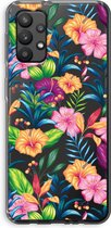 Case Company® - Samsung Galaxy A32 4G hoesje - Tropisch 2 - Soft Cover Telefoonhoesje - Bescherming aan alle Kanten en Schermrand