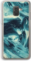 Case Company® - Samsung Galaxy A8 (2018) hoesje - Dreaming About Whales - Soft Cover Telefoonhoesje - Bescherming aan alle Kanten en Schermrand