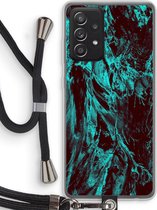 Case Company® - Samsung Galaxy A52 hoesje met Koord - Ice Age - Telefoonhoesje met Zwart Koord - Bescherming aan alle Kanten en Over de Schermrand