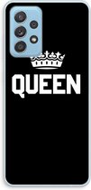 Case Company® - Samsung Galaxy A73 hoesje - Queen zwart - Soft Cover Telefoonhoesje - Bescherming aan alle Kanten en Schermrand