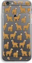 Case Company® - iPhone 6 / 6S hoesje - Alpacas - Soft Cover Telefoonhoesje - Bescherming aan alle Kanten en Schermrand