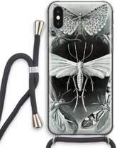 Case Company® - iPhone XS Max hoesje met Koord - Haeckel Tineida - Telefoonhoesje met Zwart Koord - Extra Bescherming aan alle Kanten en Over de Schermrand