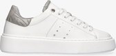Tango | Eileen 1-c white/silver leather sneaker - white outsole | Maat: 37