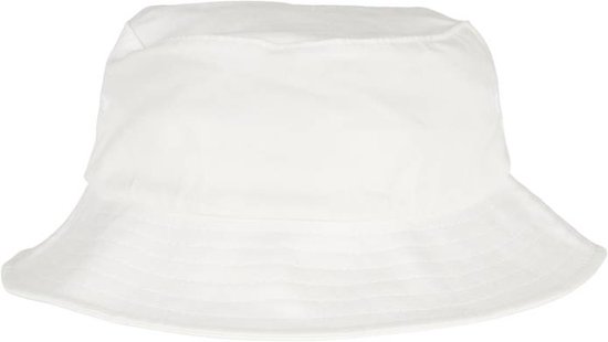 Urban Classics - Flexfit Cotton Twill Bucket Hat / Vissershoed Kids - Wit