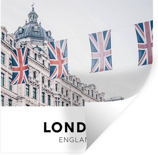 Sticker drapeau anglais decoupe london