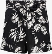 TwoDay dames short met bloemenprint - Zwart - Maat XXL