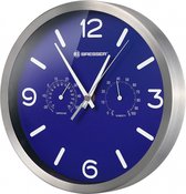 wandklok MyTime 25 cm aluminium donkerblauw