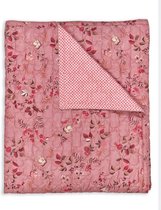 Pip Studio Tokyo Blossom dark pink quilt - 270x260 cm