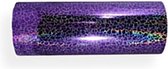 DPL Opac Vinyl Sticker Folie voor snijplotters – Crackle Purple - 30 x 100cm - Hologram Paars