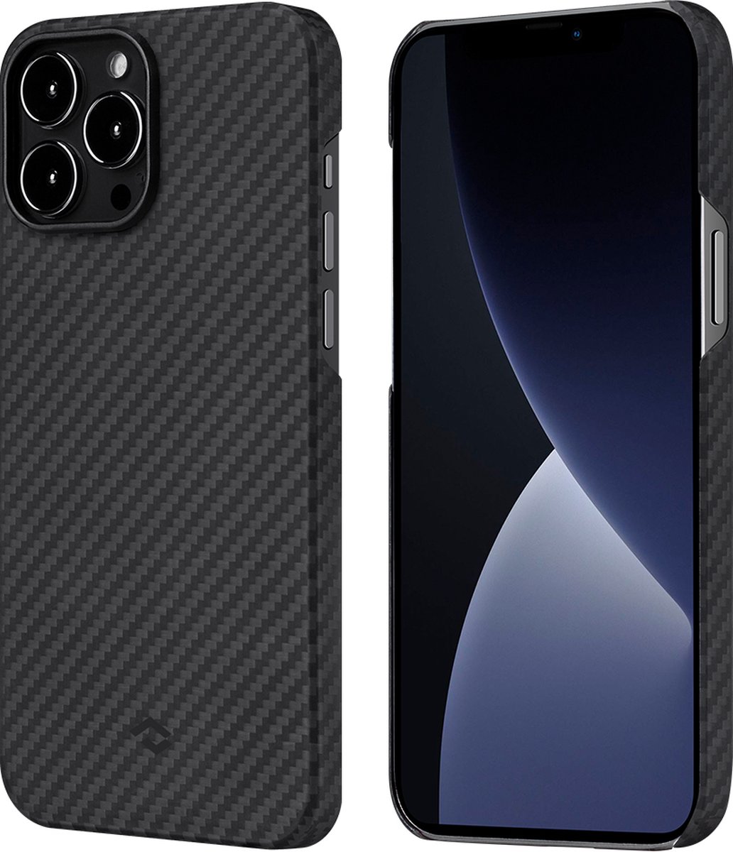 PITAKA MagEZ Case 2 - Telefoonhoesje - Apple iPhone 13 Pro Max - Zwart/Grijs