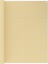 vidaXL Balkonscherm 120x600 cm HDPE beige