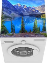 Wasmachine beschermer mat - Kleurrijke omgeving in het Nationaal park Banff in Canada - Breedte 60 cm x hoogte 60 cm