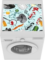 Wasmachine beschermer mat - Detective - Jongens - Patronen - Avontuur - Breedte 55 cm x hoogte 45 cm