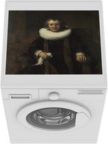 Wasmachine beschermer mat -  Margaretha de Geer - Rembrandt van Rijn - Breedte 55 cm x hoogte 45 cm